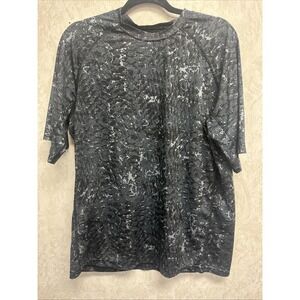 Silver Bait Performance Fishing Shirt, Gray, Short Sleeve, Men's Medium